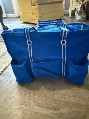 Spirit 31 Royal Blue Canvas Tote Bag with Front Pockets